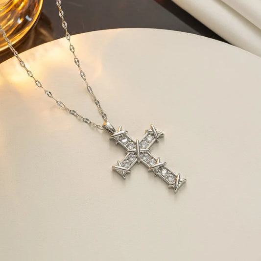 Cross Zircon Necklace