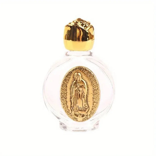 Holy Water Bottle – Jesus & Virgin Mary Religious Cross Sculpture Bottle