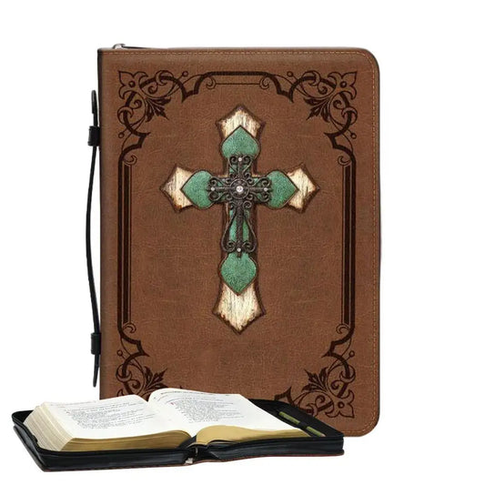 Creative Pattern Bible Tote Bag – Study Bible Cover with Handle