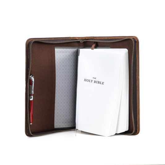 Handmade Custom Cowhide Leather Book Cover