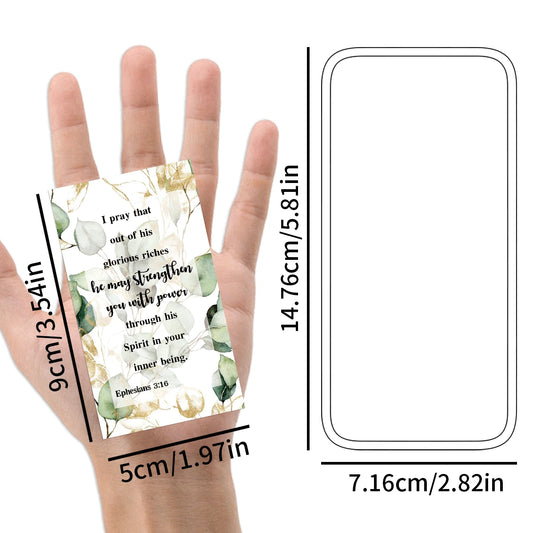 60Pcs Bible Scripture & Inspirational Quote Cards – Christian Encouragement Gift
