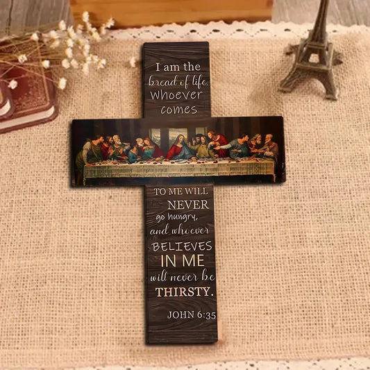 Bread Of Life Last Supper Scene Wooden Sign