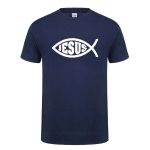 Jesus Fish Print T-Shirt – Inspirational Christian Faith Tee for Men & Women