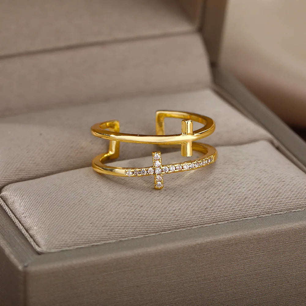 Cross Rings for Women - Image 2