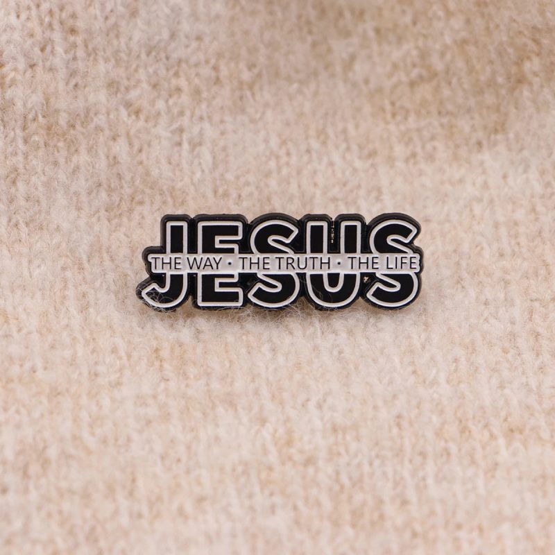 JESUS Way Truth Life Enamel Pin – Christian Lapel Brooch for Backpacks & Clothing - Image 5