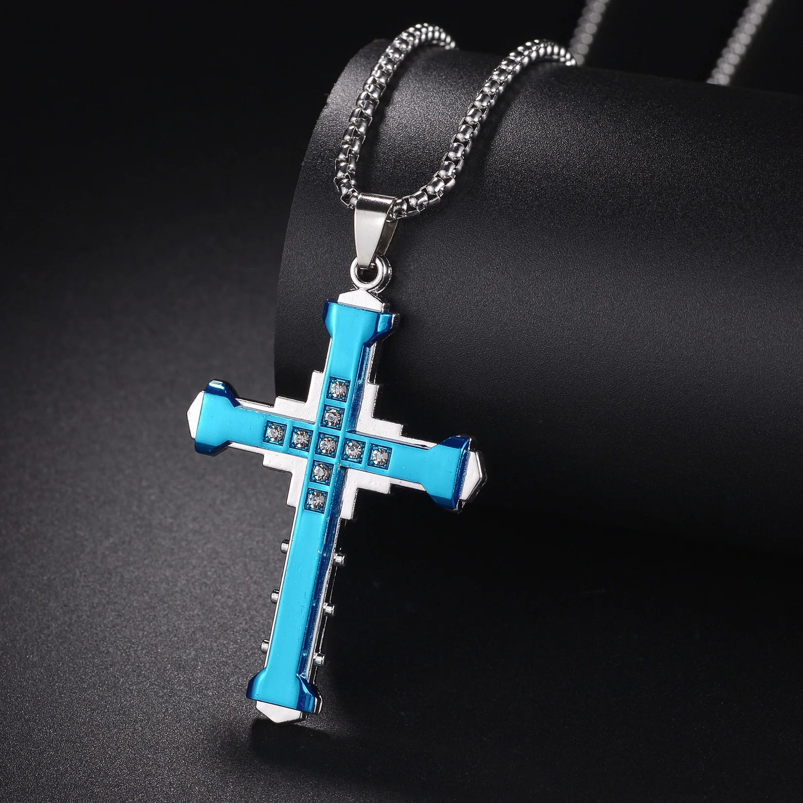 Christian Jesus Cross Necklace – Stainless Steel Pendant for Women & Men - Image 32