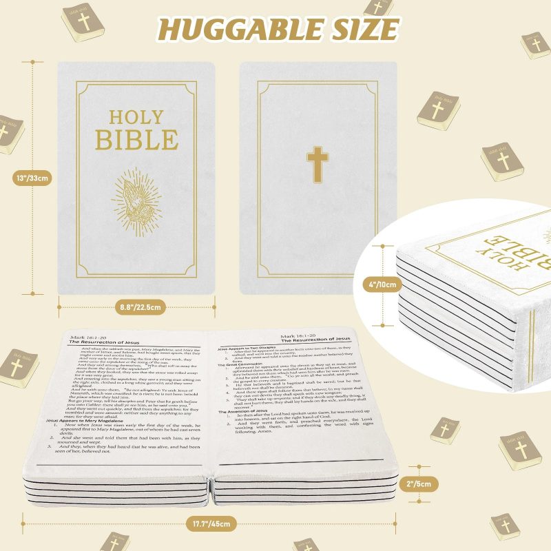 Mark 16 White Bible Memory Foam Pillow - Image 9