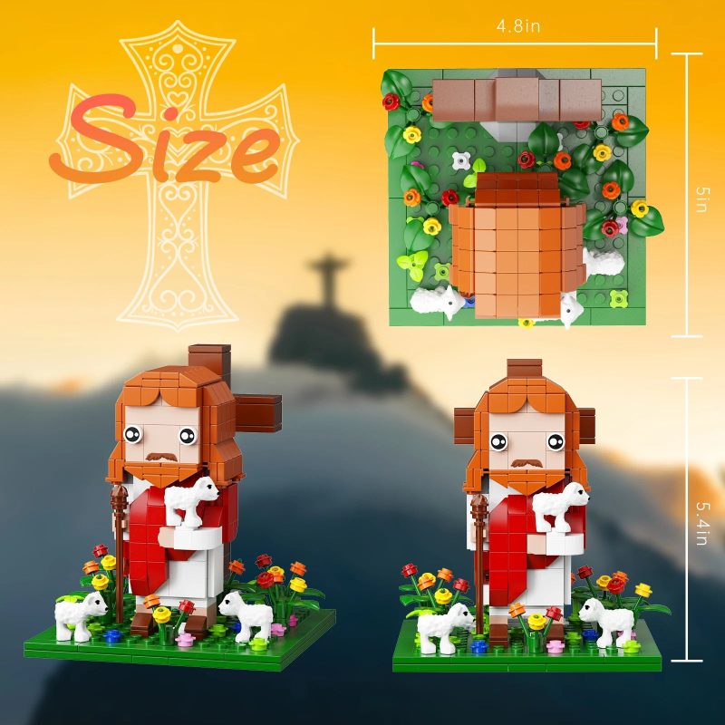 NEW Jesus Building Blocks Set – Crucifixion Faith-Based Model Toy (324 PCS) - Image 4