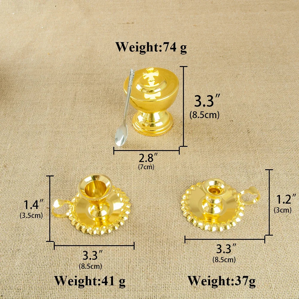 Gold-Plated Communion Cups – Religious Church Ceremonial Supplies - Image 3