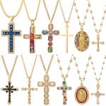 Gold Our Lady & Jesus Choker Necklace