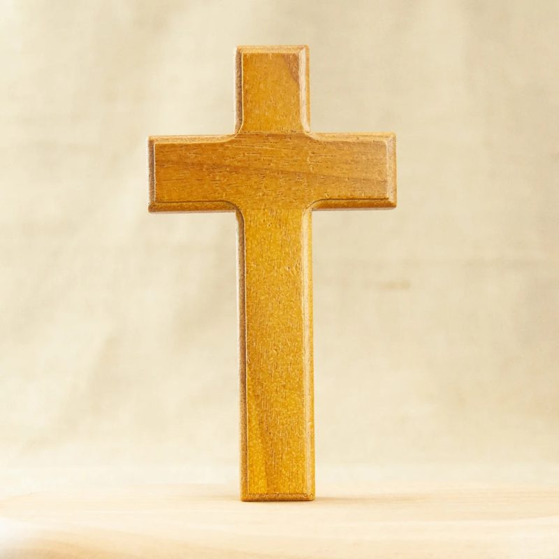 HT Wooden Christian Church Cross – Religious Decoration or Holding Cross Gift - Image 4