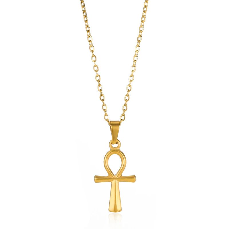 Caravaca Angels Crucifix Necklace – Gold Stainless Steel Jesus Cross for Men & Women - Image 17
