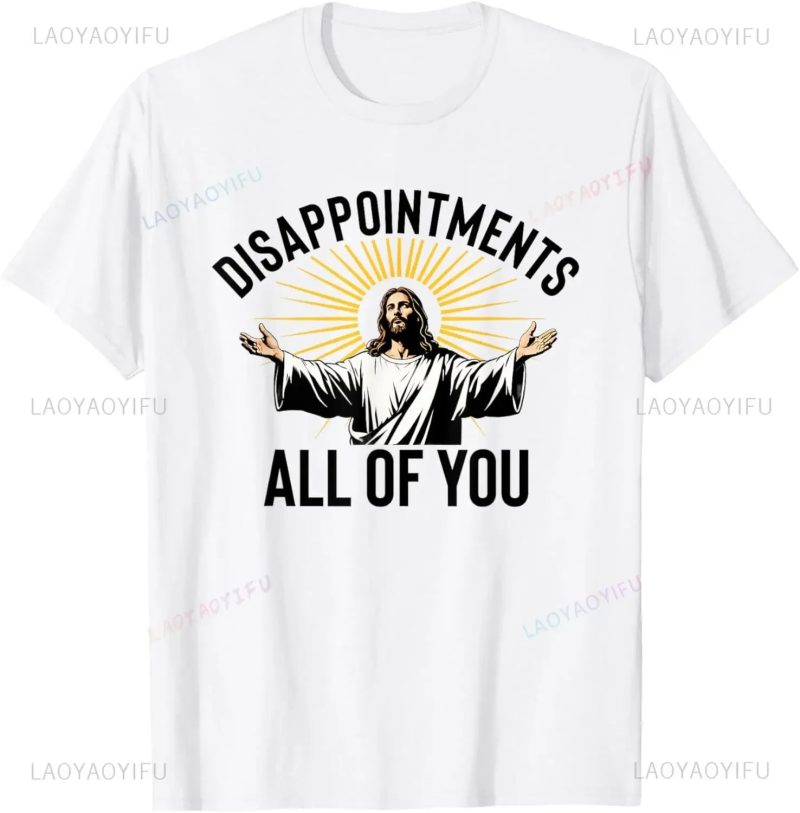 "Disappointments All of You" Funny Jesus Meme T-Shirt – Christian Graphic Tee for Men - Image 4