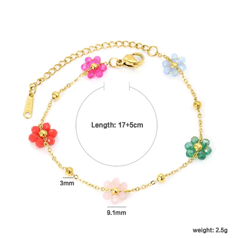 LUXUSTEEL Simple Hollow Circular Buckle Bracelet – Stainless Steel Chain Jewelry for Women & Girls - Image 17