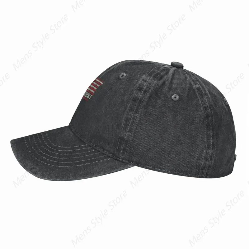 In God We Trust – Vintage USA Flag Cross T-Shirt & Patriotic Hat for Men & Women - Image 3