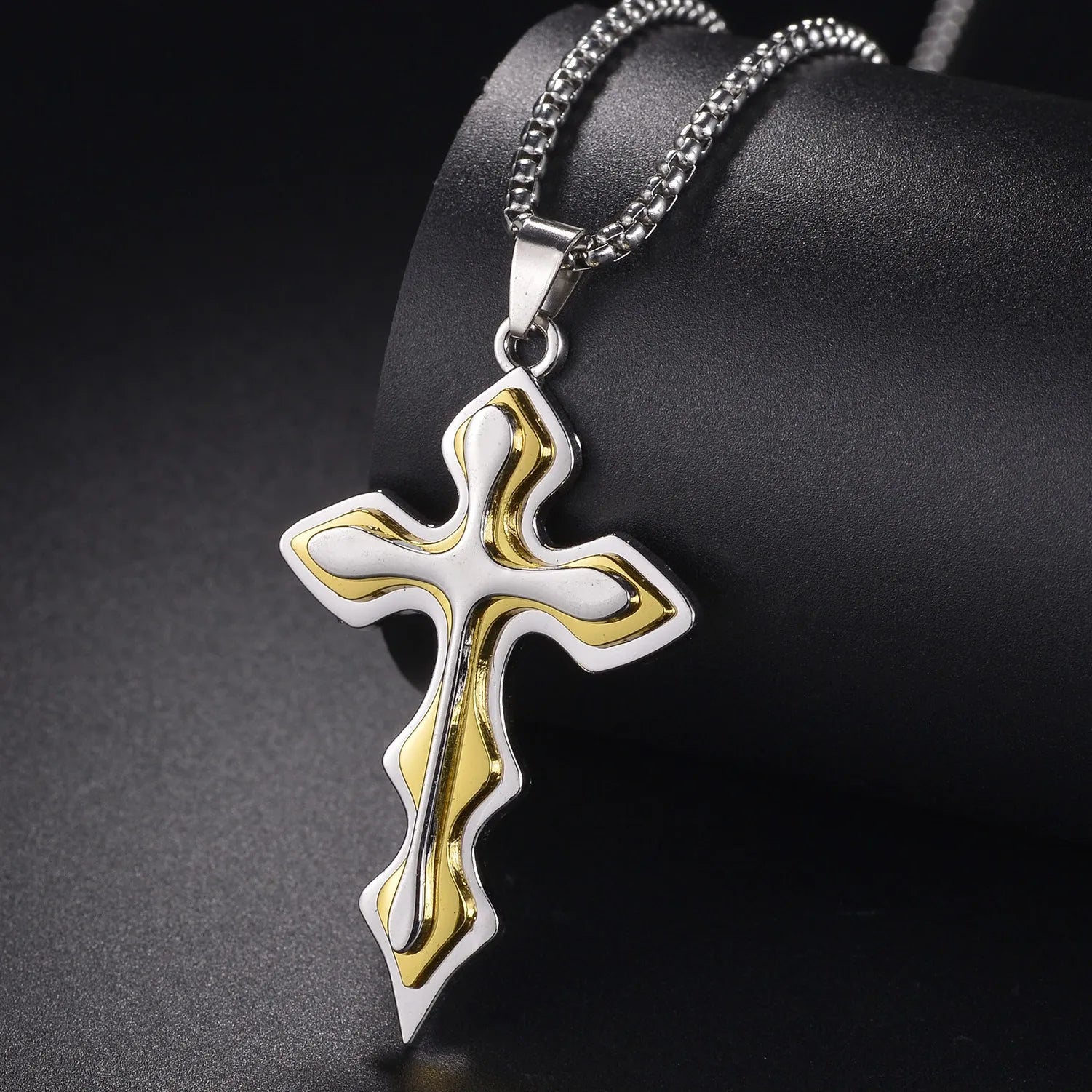 Christian Jesus Cross Necklace – Stainless Steel Pendant for Women & Men - Image 15