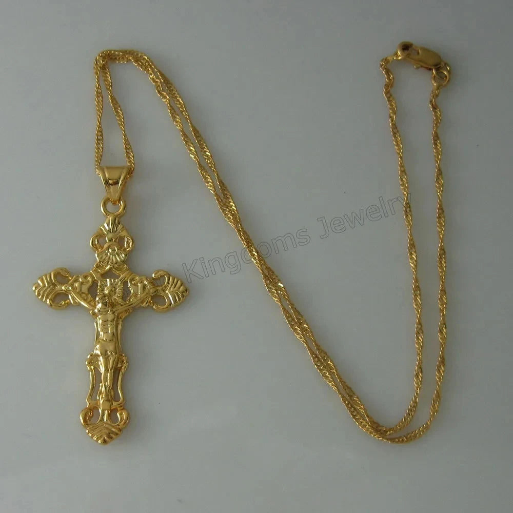 Jesus Cross Pendant Necklace – Christ the Redeemer Christian Catholic Jewelry (45CM or 60CM) - Image 8