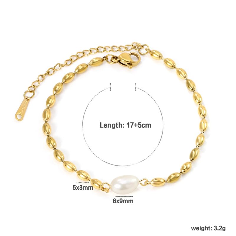 LUXUSTEEL Simple Hollow Circular Buckle Bracelet – Stainless Steel Chain Jewelry for Women & Girls - Image 13