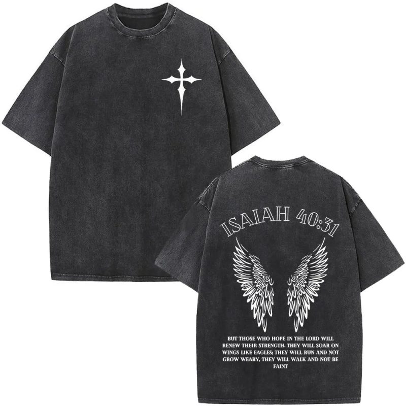 Christian Jesus Bible Verse Washed T-Shirt - Image 13