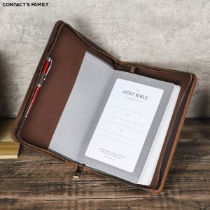 Handmade Custom Cowhide Leather Book Cover