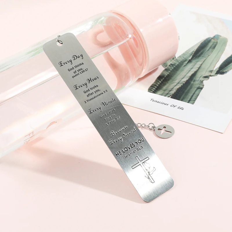 Jesus Cross Stainless Steel Bookmark - Image 4