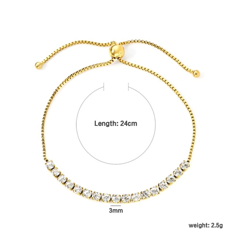 LUXUSTEEL Simple Hollow Circular Buckle Bracelet – Stainless Steel Chain Jewelry for Women & Girls - Image 15