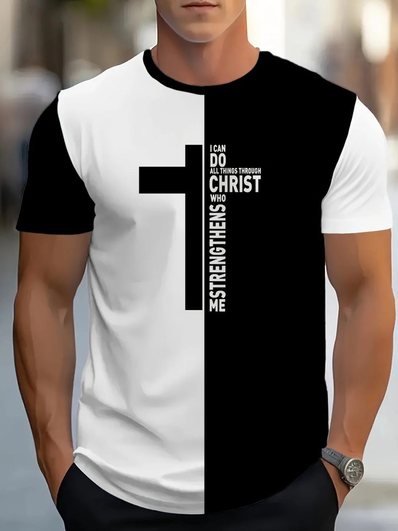 Christian Police Scripture T-Shirt – Men’s Bible Verse Graphic Tee with Cross - Image 4